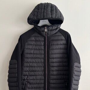 $1000 Colmar Black Mixed Media Long Down Puffer Jacket/ Parka/ Coat - Large